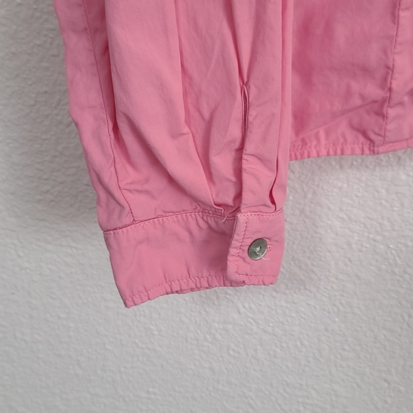 Zara Pink Button-Front Peplum Blouse - Picture 6 of 8